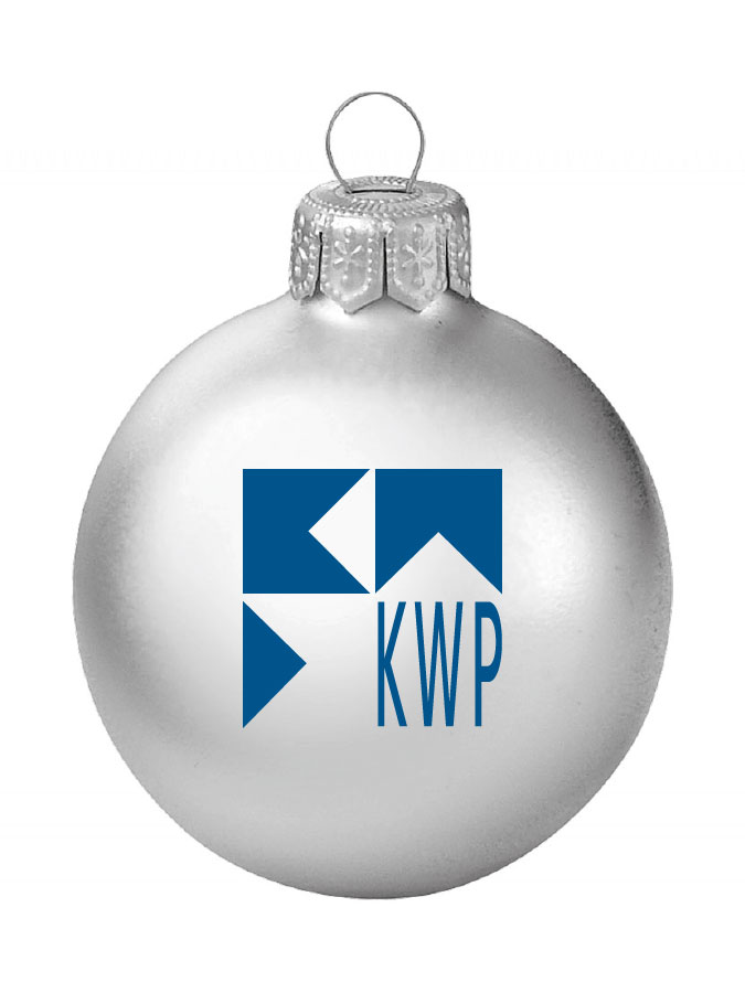 Weihnachtskugel Logo 8cm