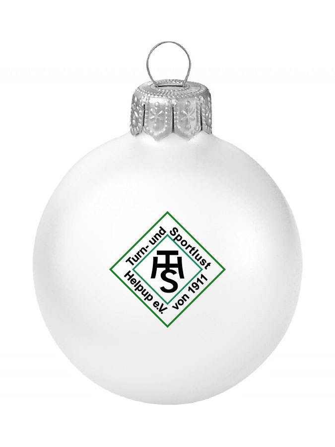Weihnachtskugel Logo 8cm