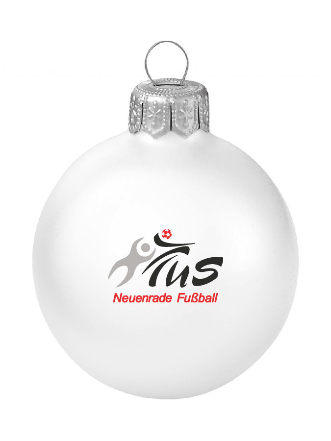 Weihnachtskugel Logo 8cm