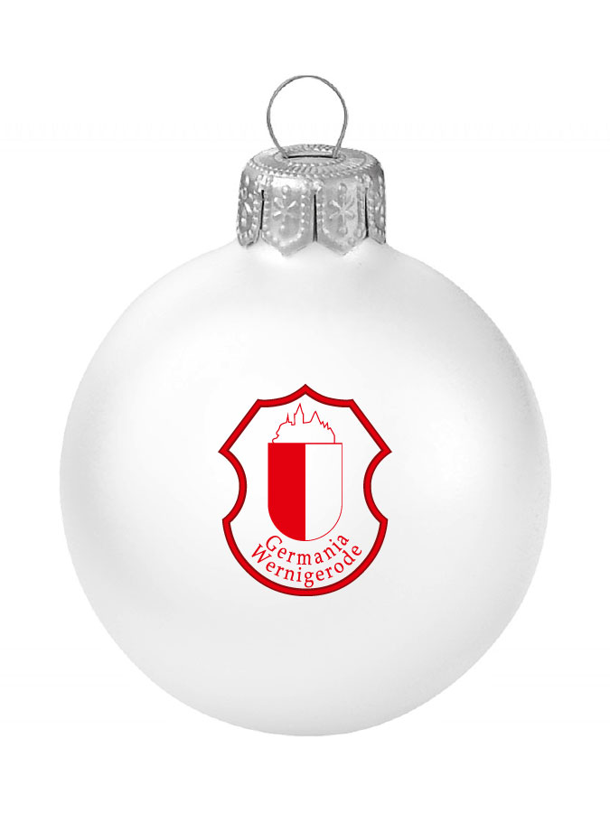 Weihnachtskugel Logo 8cm