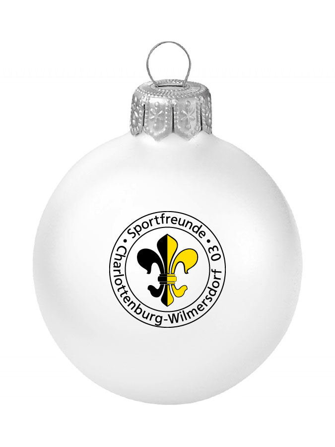 Weihnachtskugel Logo 8cm