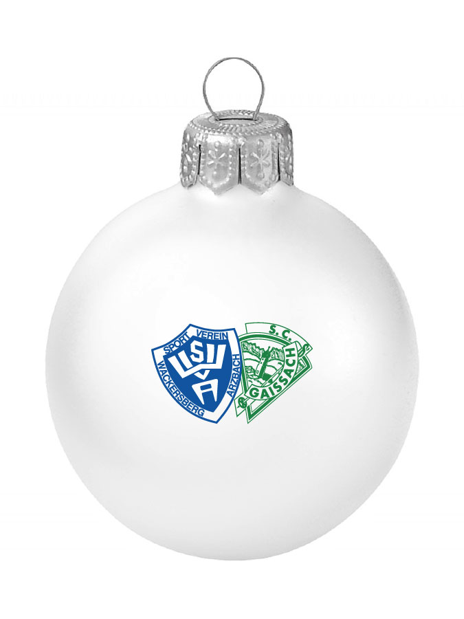 Weihnachtskugel Logo 8cm