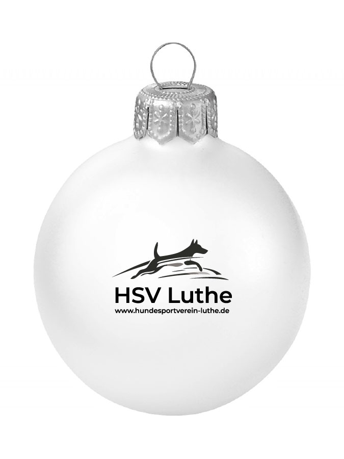Weihnachtskugel Logo 8cm