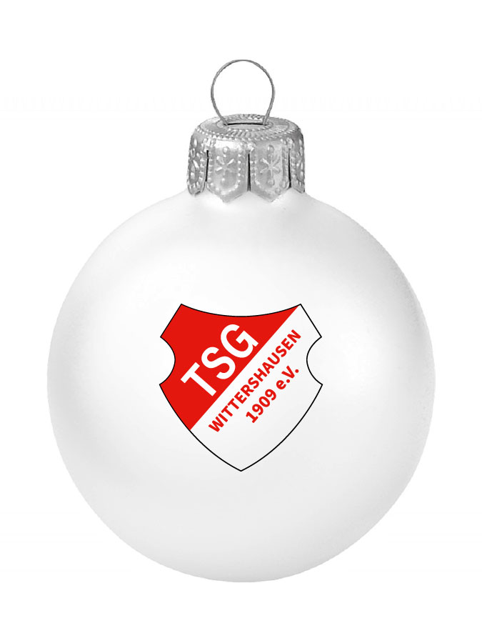 Weihnachtskugel Logo 8cm