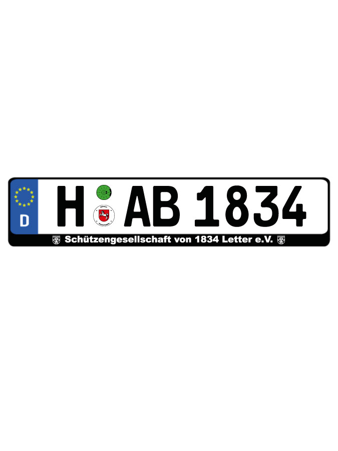 Kennzeichenhalter Kalden (2er Set)