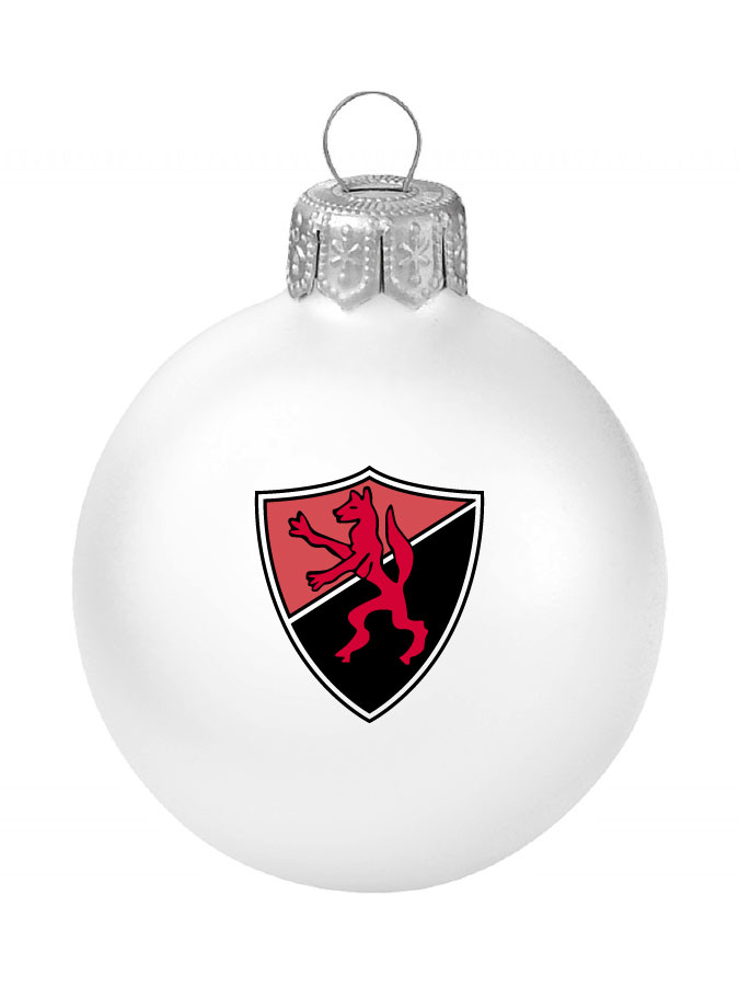 Weihnachtskugel Logo 8cm