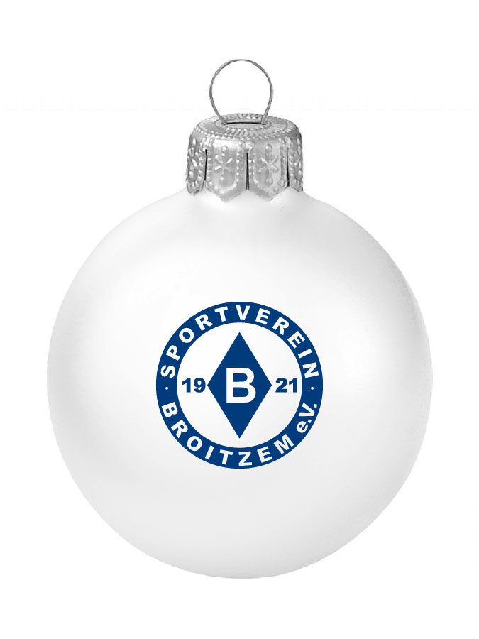 Weihnachtskugel Logo 8cm