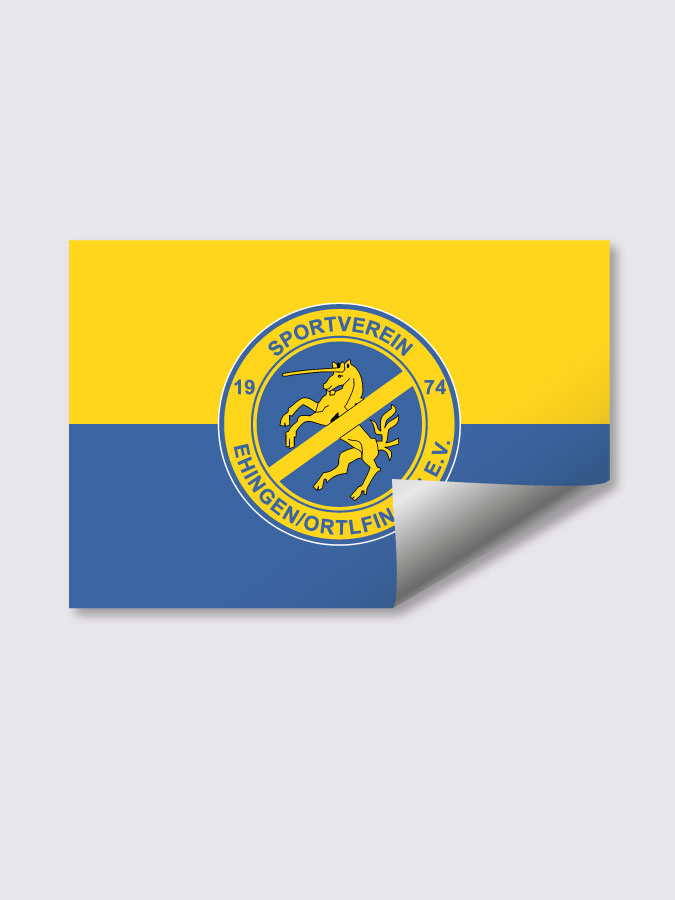 Aufkleber DIN A7 Logo
