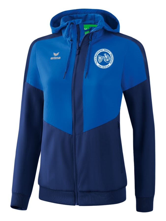Erima Squad Tracktop Jacke mit Kapuze Damen