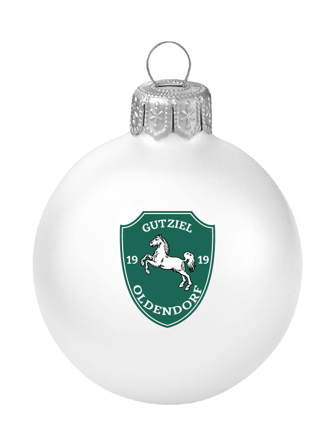Weihnachtskugel Logo 8cm