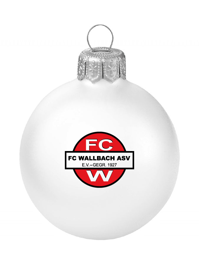 Weihnachtskugel Logo 8cm