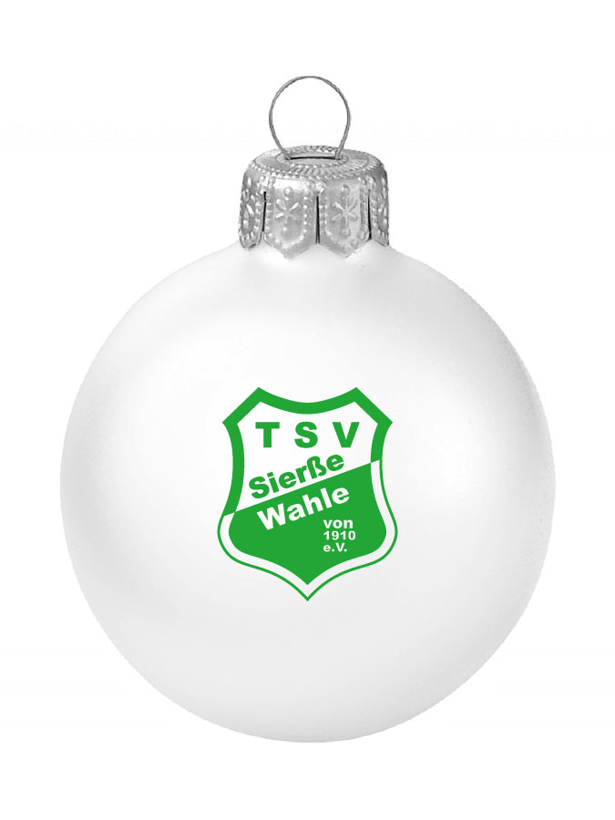 Weihnachtskugel Logo 8cm