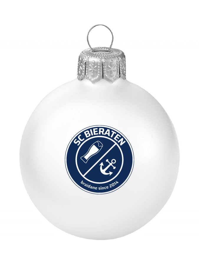 Weihnachtskugel Logo 8cm
