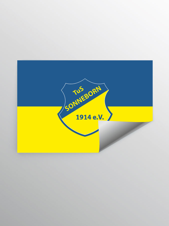 Aufkleber DIN A7 Logo