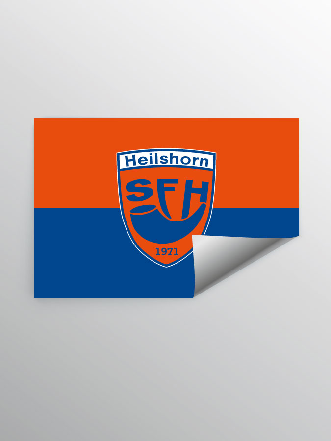 Aufkleber DIN A7 Logo