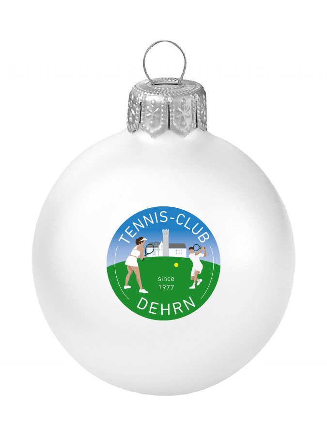 Weihnachtskugel Logo 8cm
