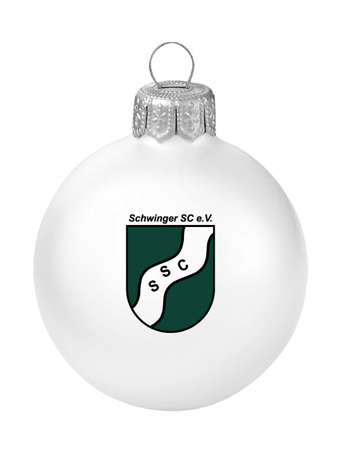 Weihnachtskugel Logo 8cm