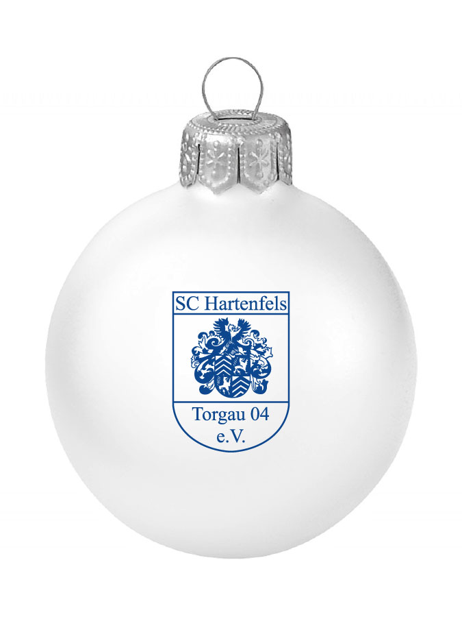 Weihnachtskugel Logo 8cm