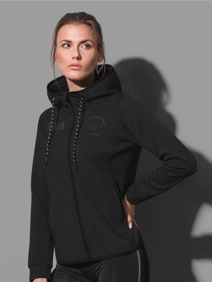 Recycelte Jacke All Black Damen