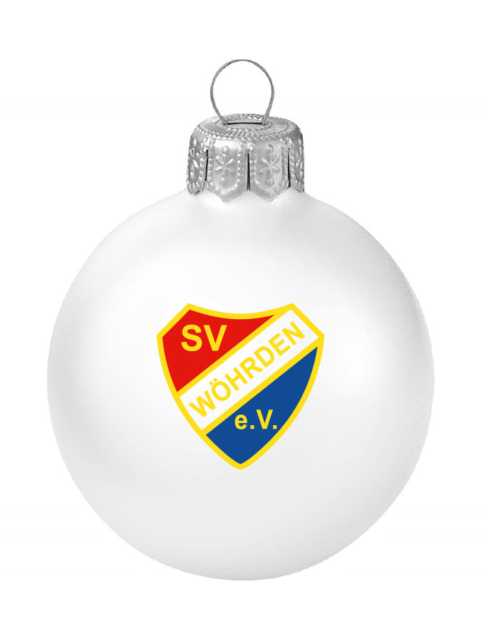 Weihnachtskugel Logo 8cm