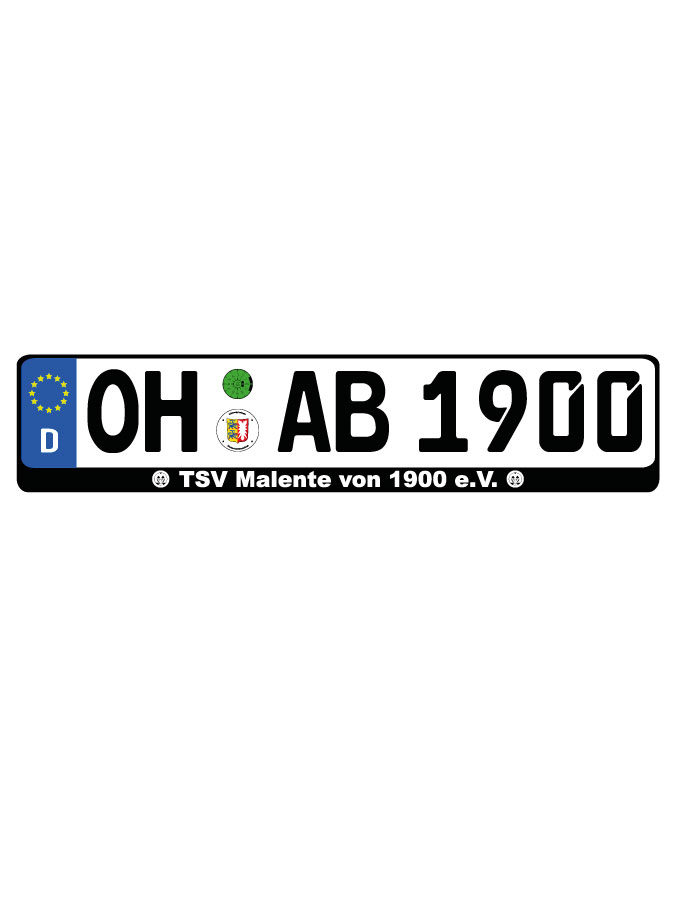 Kennzeichenhalter Kalden (2er Set)