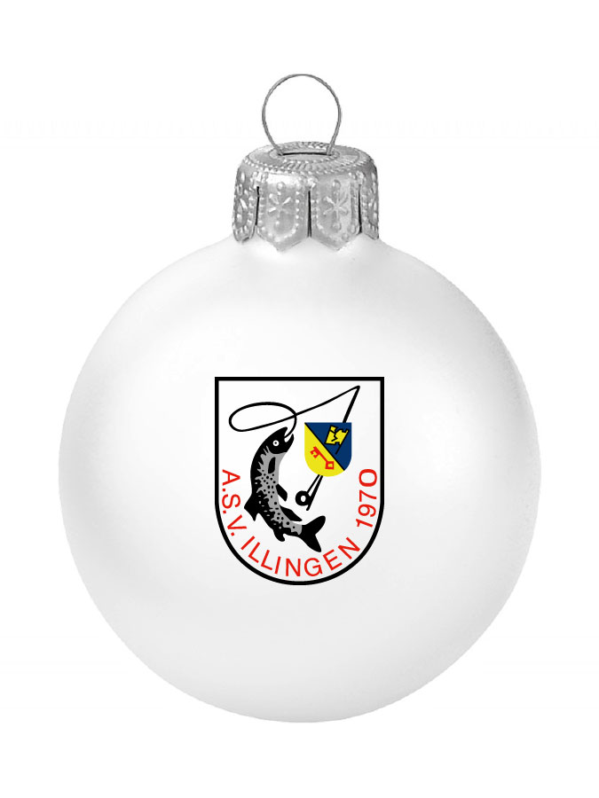 Weihnachtskugel Logo 8cm