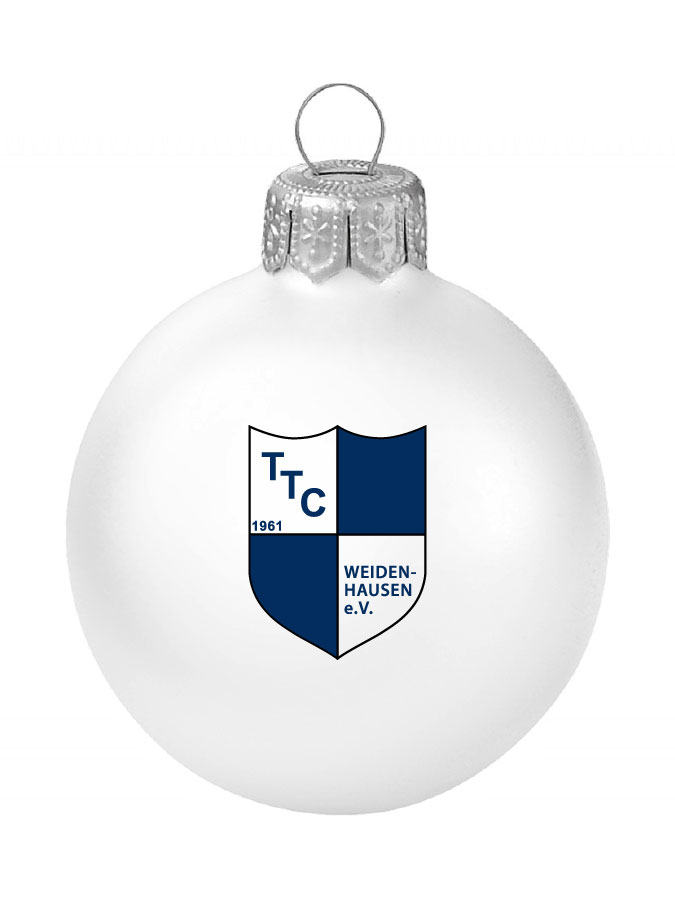 Weihnachtskugel Logo 8cm