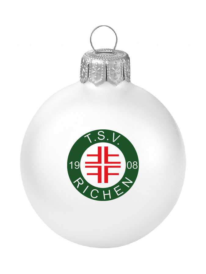Weihnachtskugel Logo 8cm