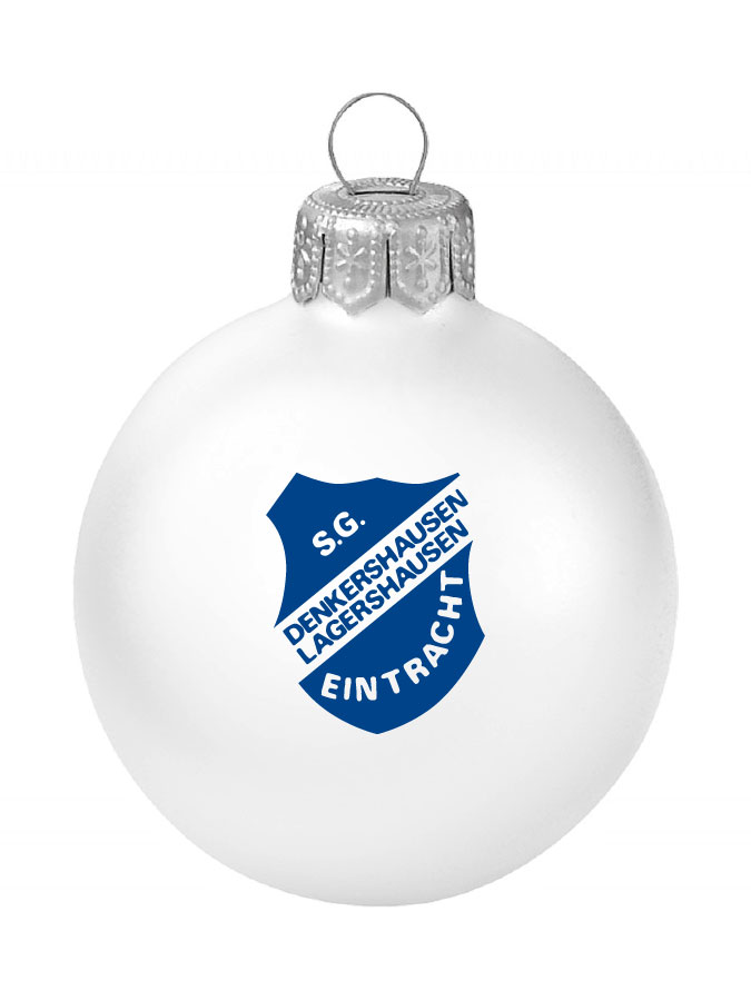 Weihnachtskugel Logo 8cm
