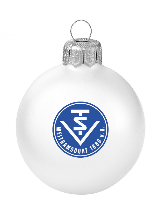 Weihnachtskugel Logo 8cm