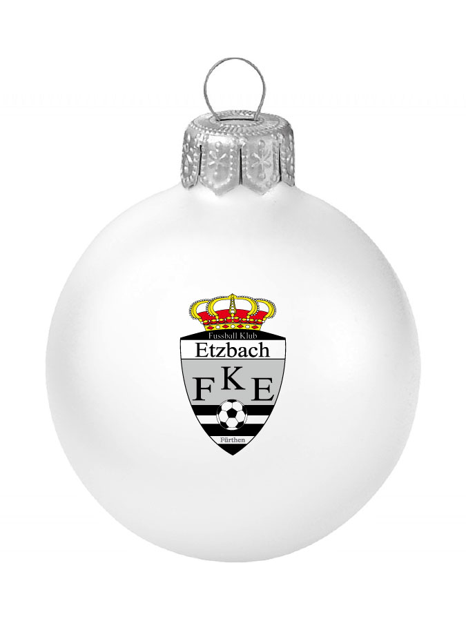 Weihnachtskugel Logo 8cm