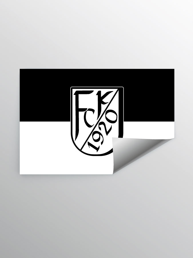 Aufkleber DIN A7 Logo