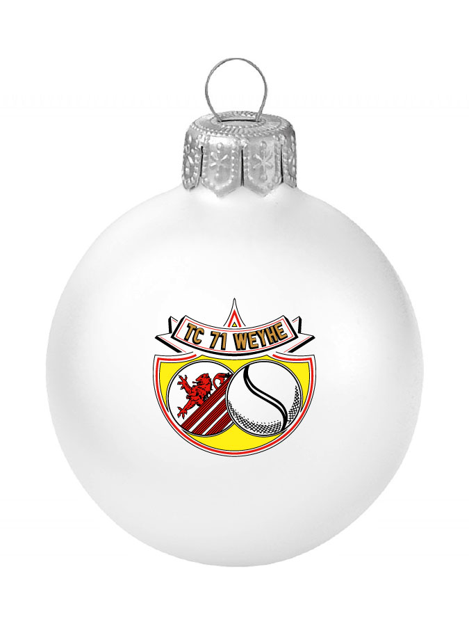 Weihnachtskugel Logo 8cm