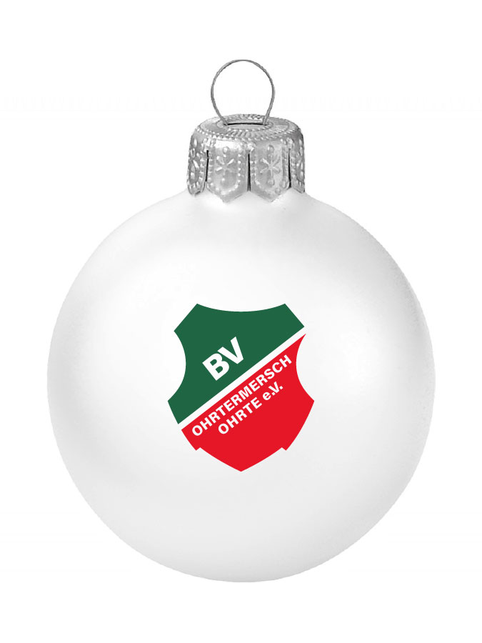 Weihnachtskugel Logo 8cm
