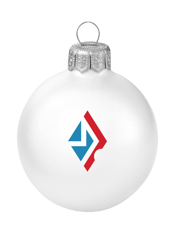 Weihnachtskugel Logo 8cm