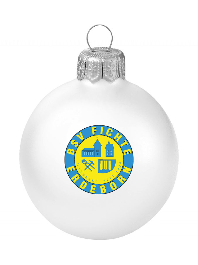 Weihnachtskugel Logo 8cm