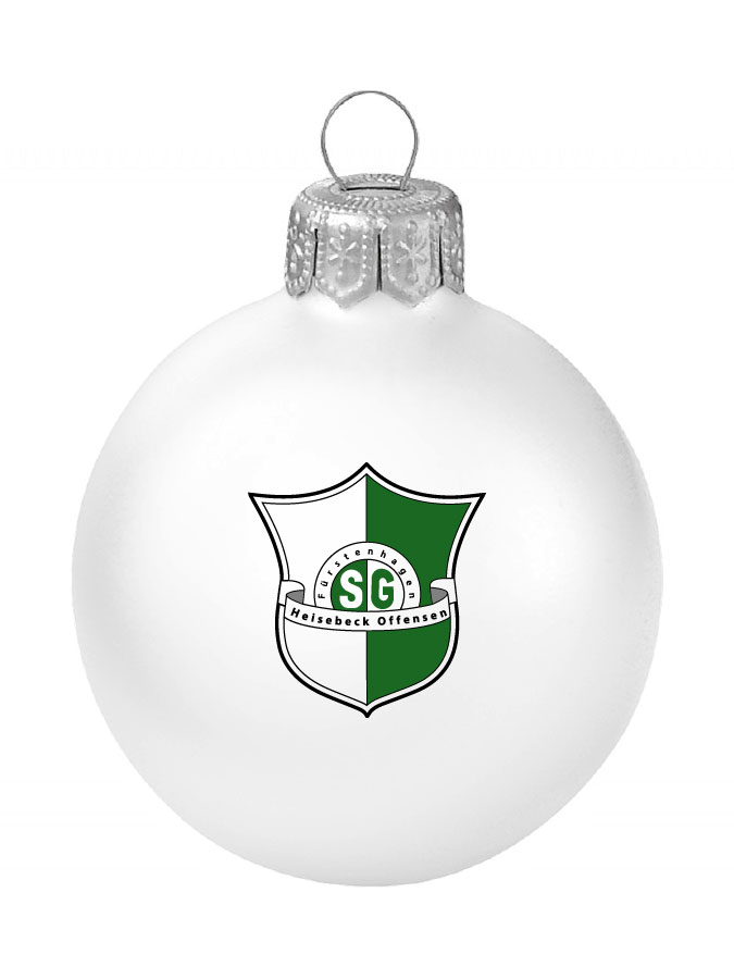 Weihnachtskugel Logo 8cm