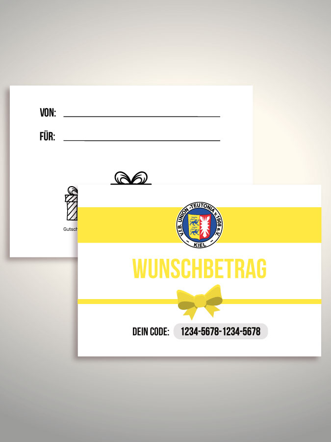 Geschenkgutschein per Versand (Weiß)