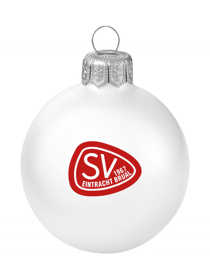 Weihnachtskugel Logo 8cm