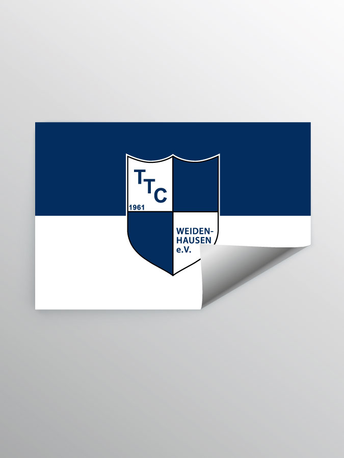 Aufkleber DIN A7 Logo