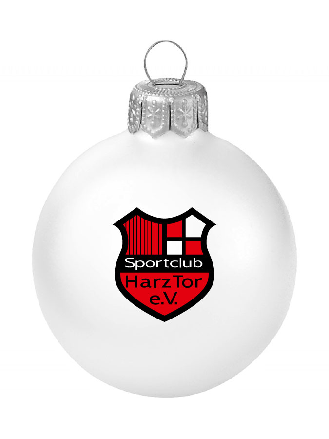 Weihnachtskugel Logo 8cm