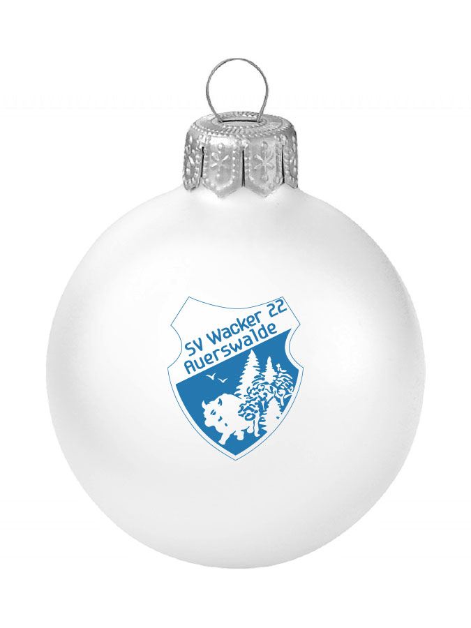 Weihnachtskugel Logo 8cm