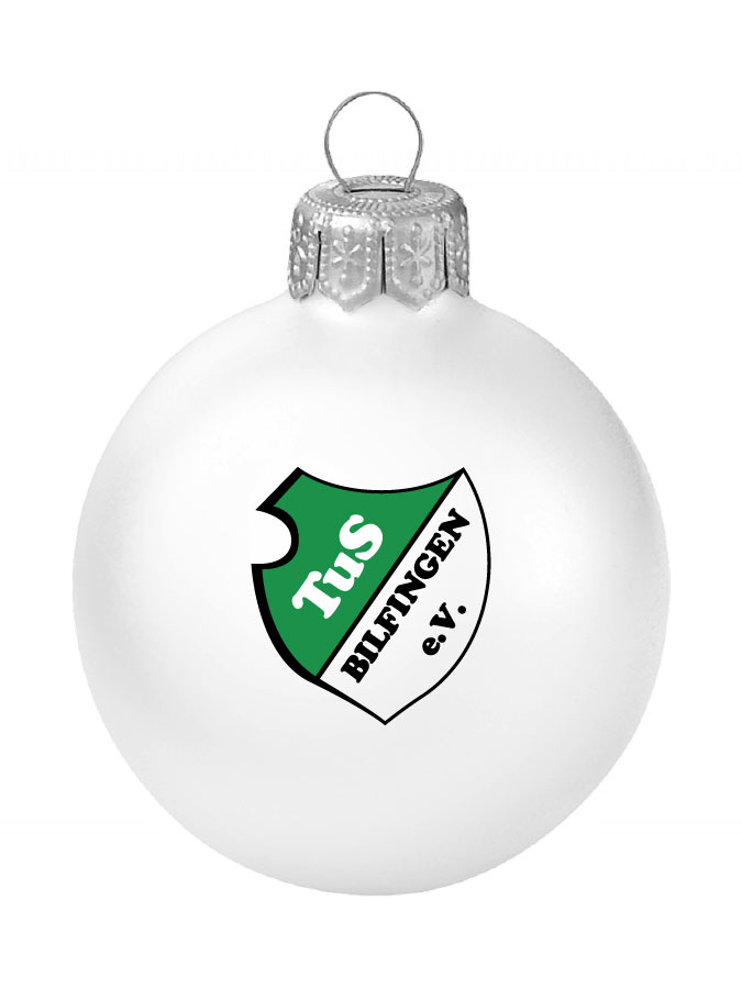 Weihnachtskugel Logo 8cm