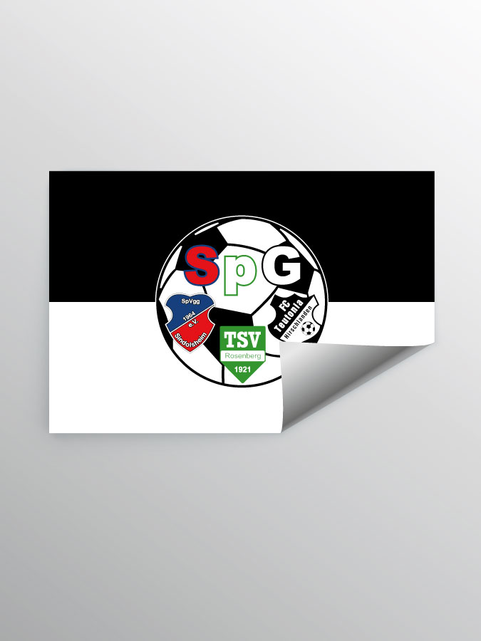 Aufkleber DIN A7 Logo