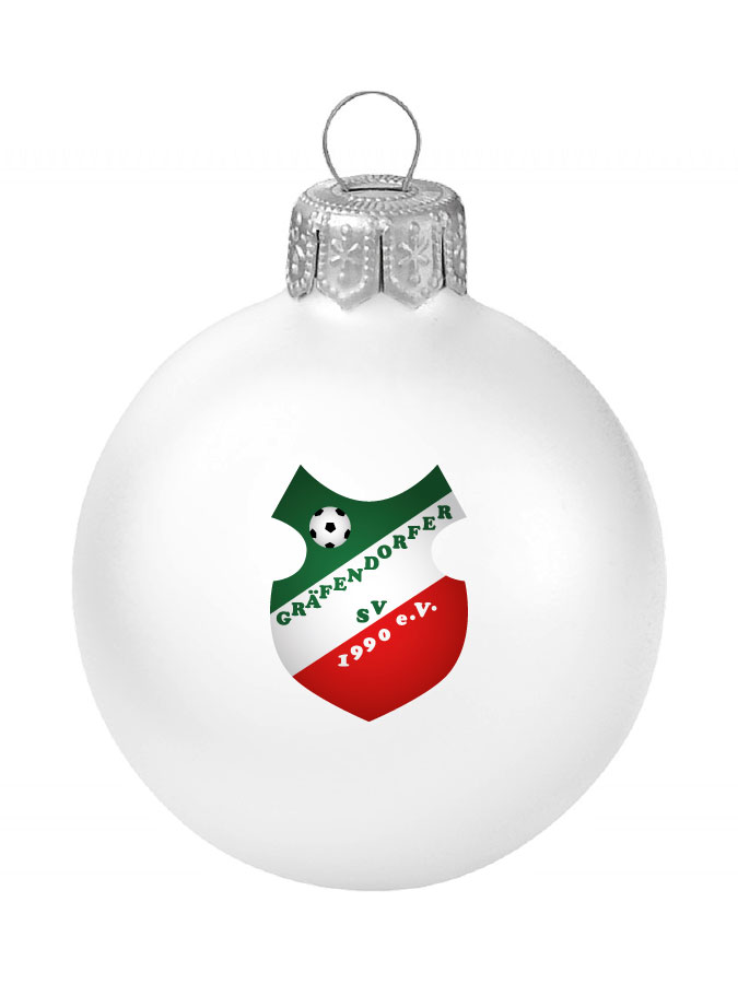 Weihnachtskugel Logo 8cm
