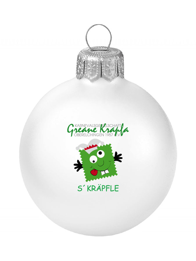 Weihnachtskugel Logo 8cm