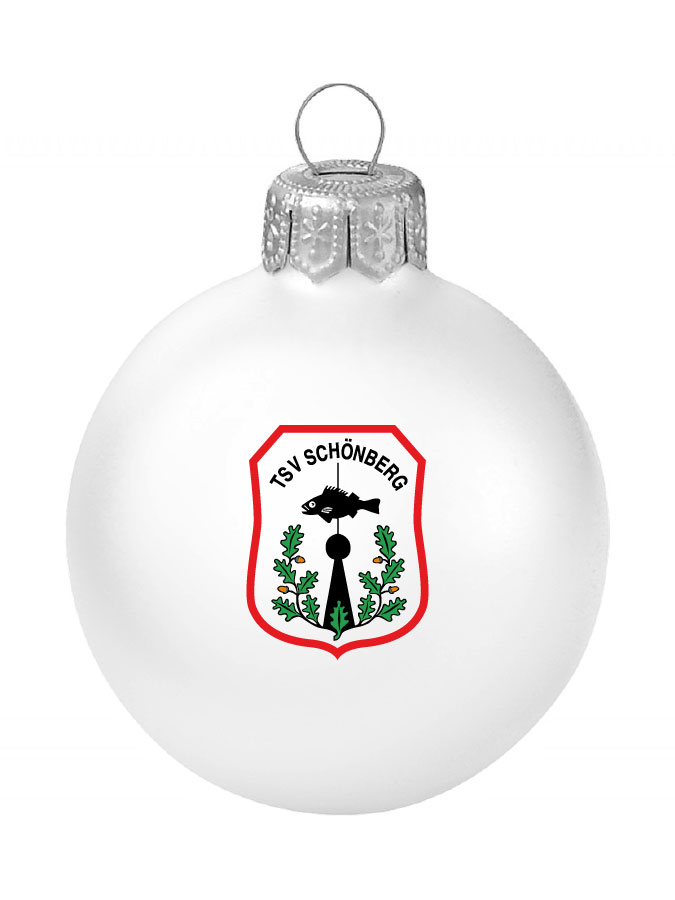 Weihnachtskugel Logo 8cm