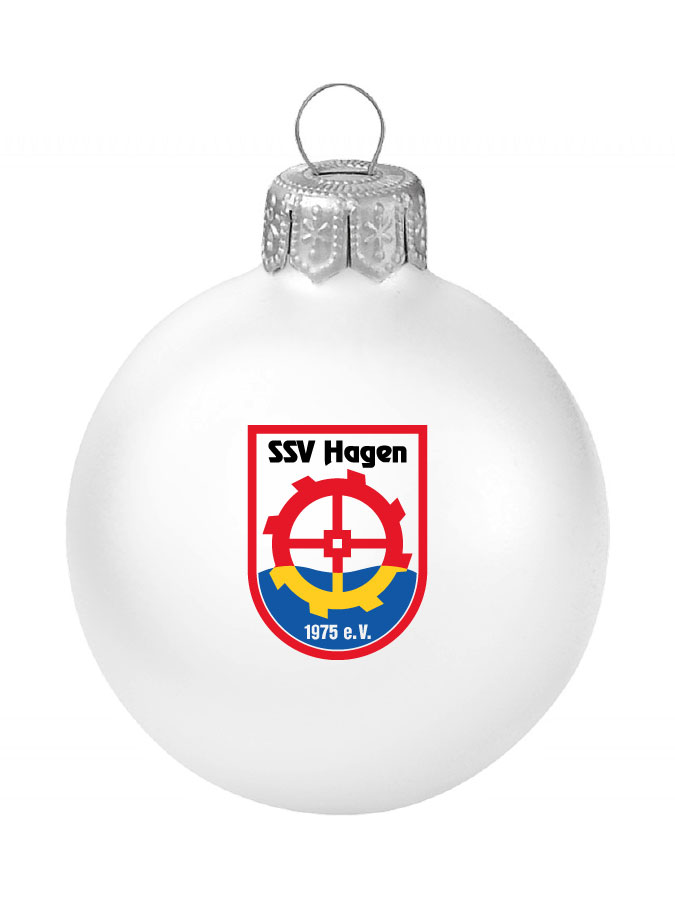 Weihnachtskugel Logo 8cm