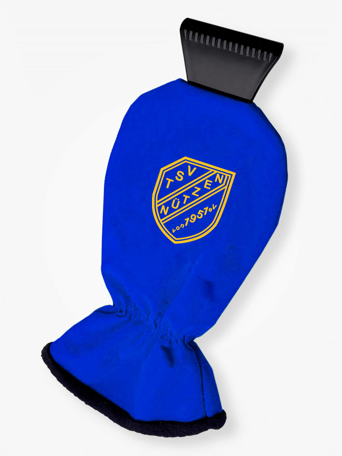 Eiskratzer mit Handschuh