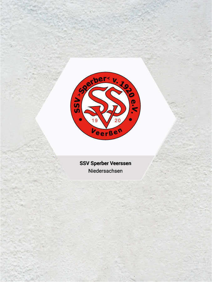 Wandkachel Hexagon mit Logo